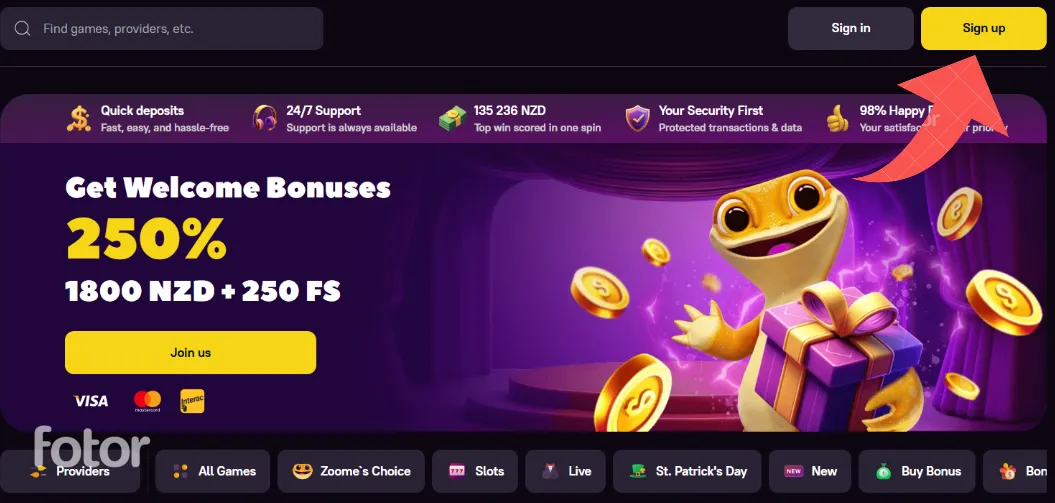 Account Registration and Login zoome casino